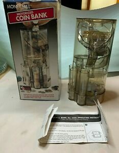Vintage Money Mill Motorized Coin Bank - Sorts, Stacks &amp; Counts Coins