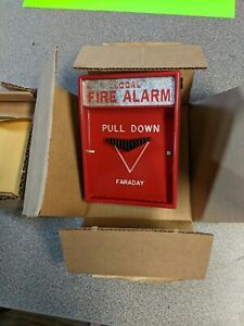 RARE Faraday 10123-1 Fire Alarm Pull Station Conventional New in box.