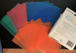 Memorex Color CD &amp; DVD Keepers Plastic Sleeves 4 Colors (18 Sleeves)