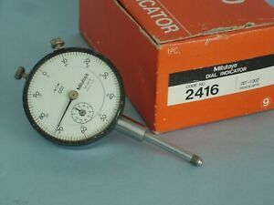 Mitutoyo 2416 Dial Drop Indicator 0-100 Dial Reading  Revolution Counter  0.100
