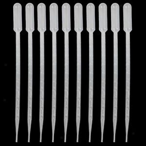 50pcs 10ml Transfer Graduated Pipettes Graduated 1ml