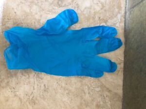 50 /100 PE PVC N Blue Rubber cleaning Gloves Powder Free
