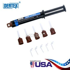 USA Dental Dentex Dual Cure Flowable Composite Resin Core Build Up Syringe  A3