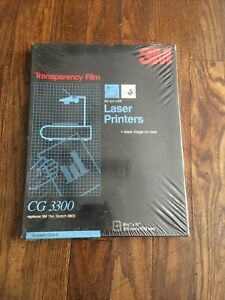 3M transparency film laser printers 50 sheets 8.5”x11” CG3300