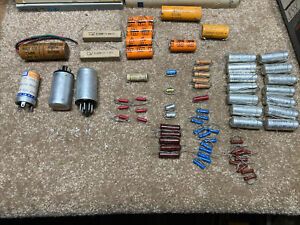 70 Piece Lot-Vintage Electric Compacitors And More -NOS And UOS