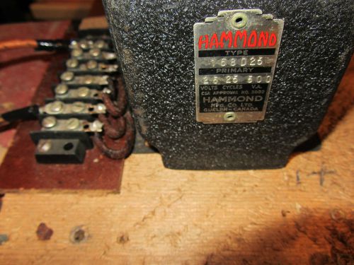 COMMERTIAL QUALITY , HAMMOND MULTIPLE OUTPUT  168D25 TRANSFORMER