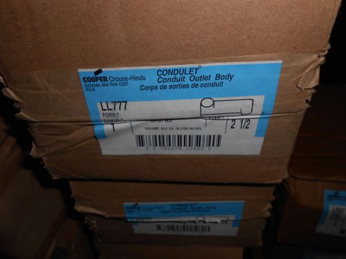 Crouse-hinds conduit body ll777 2 1/2&#034; ll 1 per box for sale