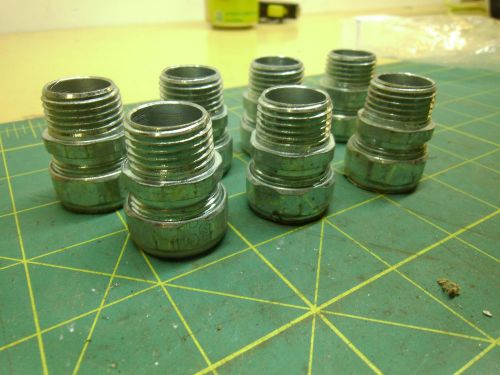 Electrical 1/2 npt connectors 5/16 id gromlet amfi co gg50-a350 (qty 7) #2929a for sale