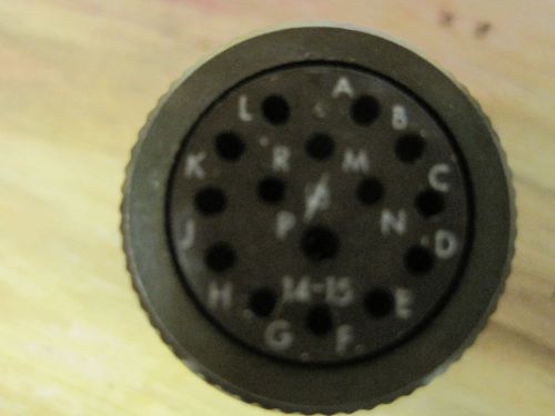 Military surplus-burndy 15 pin coupling ms3126e 14-15s for sale