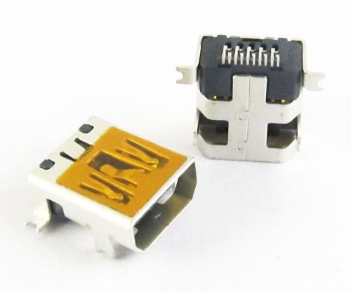 50 Pcs Mini 10pin USB Jack Female Socket Connector DIP New