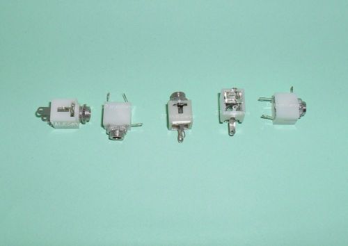 Lot of 5 mono 3.5mm 1/8&#034; panel mount jack for sale