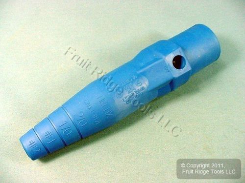 Leviton blue cam-type connector plug insulator sleeve male 16 series 16sdm-22b for sale