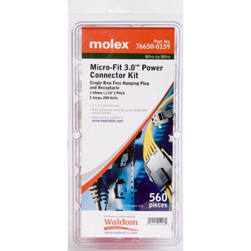 Molex 76650-0159 micro-fit 3.0 power connector kit  560 pieces for sale
