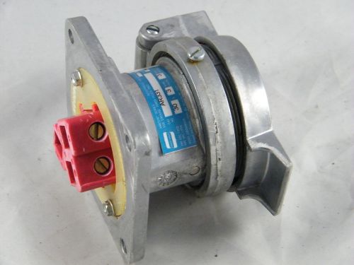 Crouse hinds arktight 30a, 3 wire, 3 pole receptacle part # ar331 model # m3 for sale