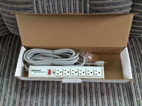 WIREMOLD Power Outlet 15ft Cord 15 Amp 120V 6 Outlets R612