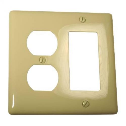 Wallplate midi 2-gang duplex receptacle ivory npj826i decorative switch plates for sale
