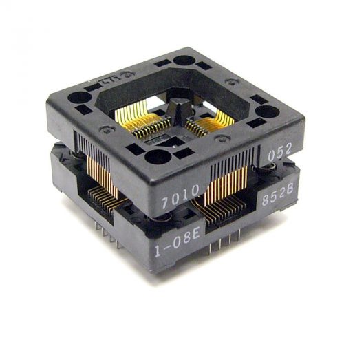 New wells-cti 7010-052-x-08 open-top ic test socket qfp for sale