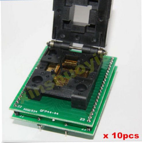 10x tqfp44 qfp44 pqfp44 to dip40 ic test converter socket programmer adapter for sale