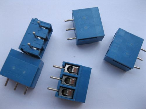 600 pcs 3pin 5.08mm screw terminal block connector blue cy300 for sale