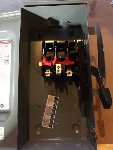 SQUARE D DU323RB 3 POLE 100 AMP 3R DISCONNECT