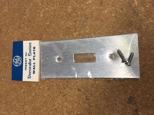 GE9144-5 GE Decorator Series Switch Insert Silver NIB