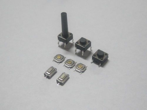 100pcs 5types momentary tact tactile push button switch smd assortment kit #a02 for sale