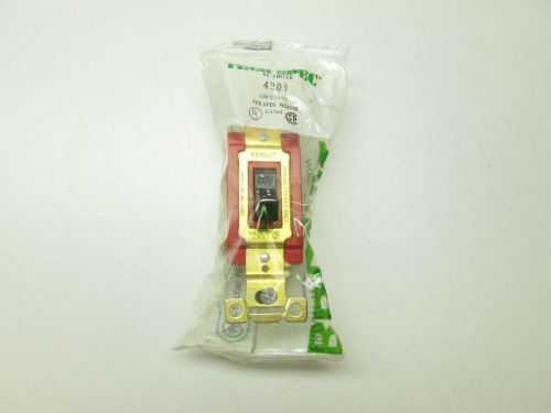 NEW BRYANT 4901 TECH-SPEC LOCK-TYPE 1P 120-277V-AC 20A TOGGLE SWITCH D402798