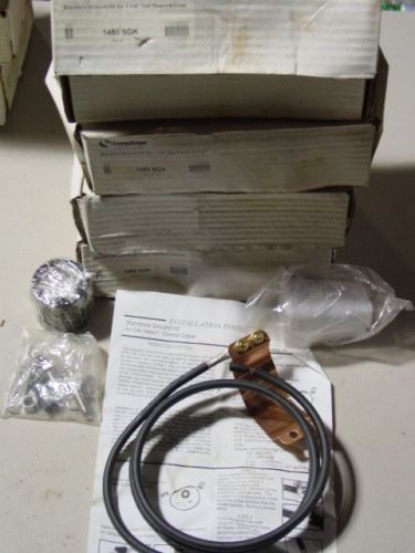 LOT 4X COMMSCOPE 1480 SGK STANDARD GROUND COAX CELL CABLE KIT 1-1/4&#039;&#039; GROUNDING