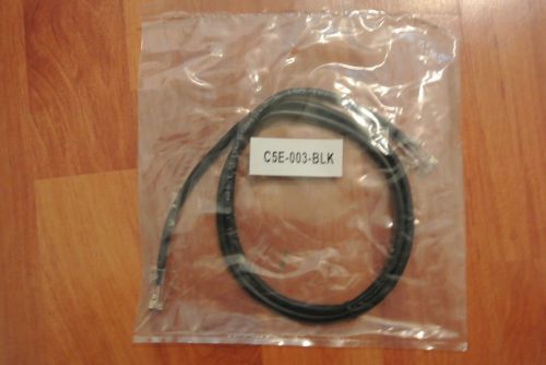 (NEW) Universal CAT 5E Patch Cable Black 3 Foot  RJ45 Male-Male Lot of 14