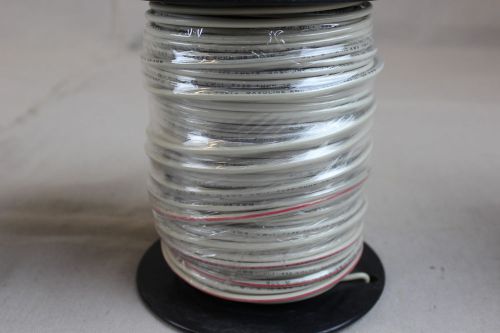 310 ft Spool General Cable ~ 10 AWG Solid THHN/THWN - White w/Red Stripe - 600 v