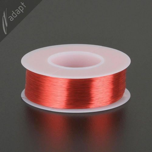 Magnet Wire, Enameled Copper, Red, 38 AWG (gauge), 130C, ~1/4 lb, 4825 ft