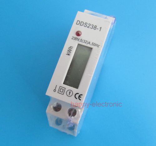 5(32a) 220vac din-rail kilowatt hour kwh meter 50hz for sale