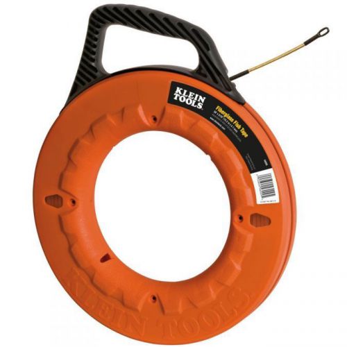 Klein tool 50&#039; non-conductive fiberglass fish tape wire puller t21135 for sale