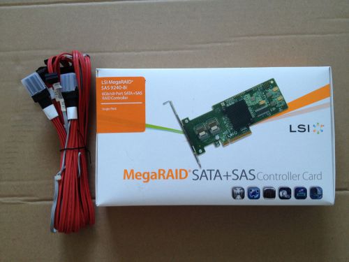 CABLE + LSI SAS 9240-8i 6Gbps 8 Ports SAS/SATA 8-Port PCI-e RAID Controller Card