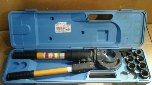Huskie hydraulic cable wire crimper ep-410 uses burndy dies great shape for sale