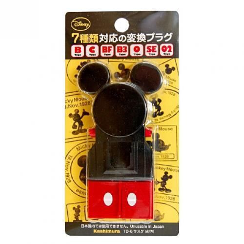 KASHIMURA TD-6 Universal Conversion Plug Mickey Mouse B/C/BF/B3/O/SE/O2 to A