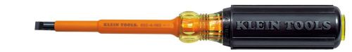 Klein tools 602-4-ins insulated 1/4&#034; cabinet-tip - 4&#034; round-shank screwdriver for sale