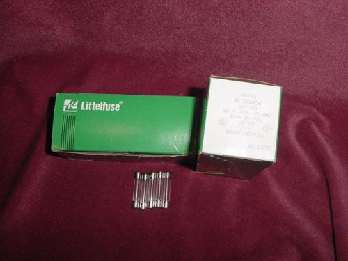 LITTELFUSE 3AG FUSE 250 VOLT 4 AMP 3AG (312 SERIES)