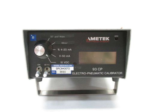 Ametek 93cprg00037bc 93 cp electo-pneumatic calibrator a2(2-3) 120v-ac d425780 for sale