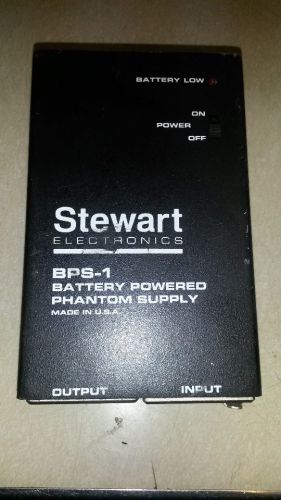STEWART BPS-1 BATTERY 48 Volt PHANTOM POWER SUPPLY