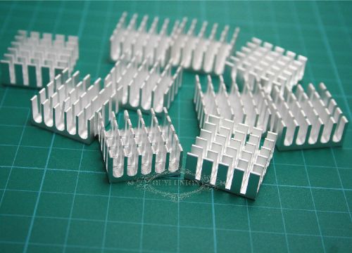 Bulk 50PCS 22*22*10mm Silver Aluminum Chip Heatsink For IC LED Power Transistor