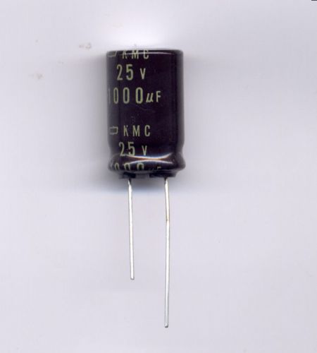 1000 uf 25 v alum elect with radial leads kmc 105 degrees c for sale
