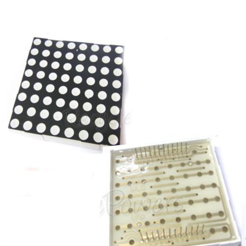 25 dot matrix led 5mm 8x8 red green common anode 24 pin 64 led displays module for sale