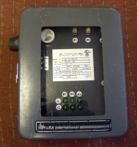 Lea international surge suppressor surge protector lss-120/208-3y 120/208 volts for sale