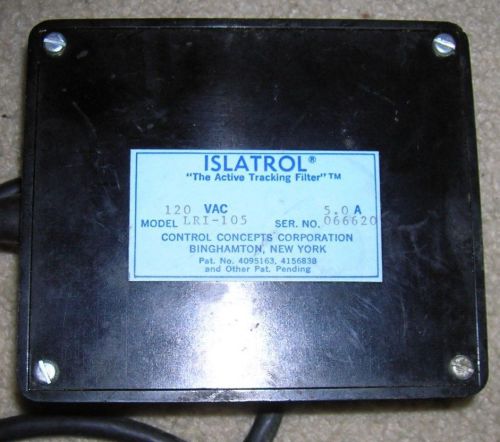 Islatrol LRI-105 Active Tracking Filter 120VAC 50/60Hz 5.0A