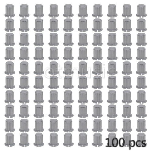 100pcs grey top screw tighten plastic control knob 25mmdx18mmh for 4mm shaft for sale
