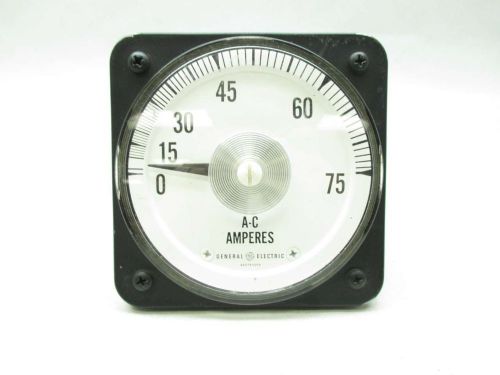 General electric ge 50-105141-lspb 0-75a amp meter d462530 for sale