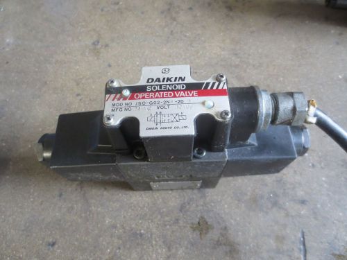 Kiamaster 4neii-600 cnc daikin solenoid valve jso-g02-2na-20-n check mt-02w1-40 for sale