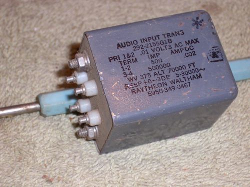 Og5932- raytheon 50/5000000 ohm audio input transformer for sale
