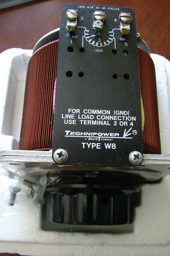 Technipower w8 variable autotransformer  120v 8.5a 60c for sale